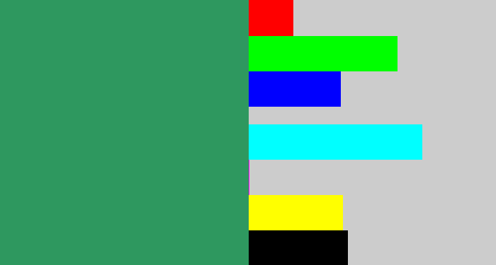 Hex color #2e985f - viridian