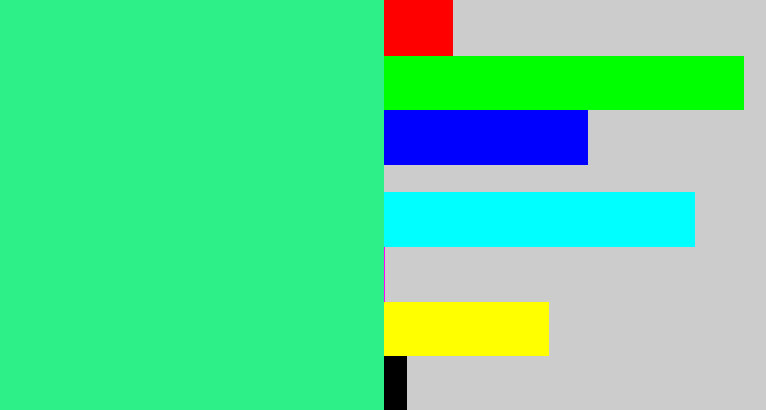 Hex color #2ef088 - wintergreen