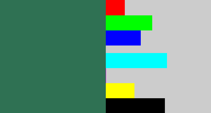 Hex color #2f7153 - dark green blue