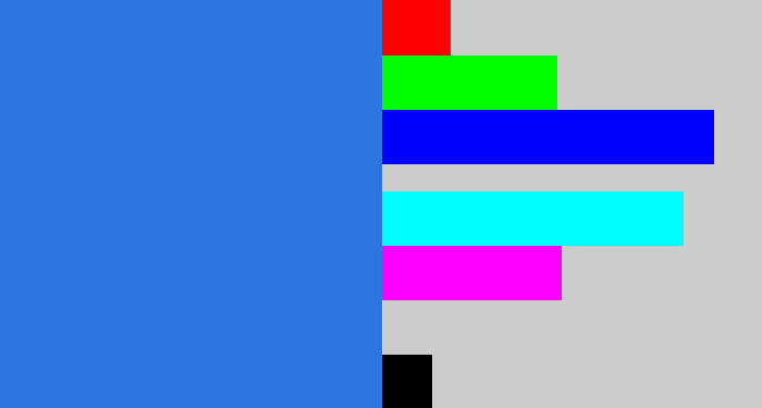 Hex color #2f75de - windows blue