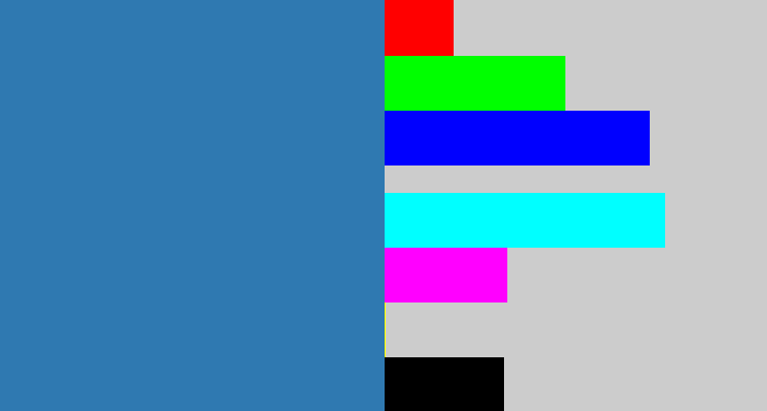 Hex color #2f79b1 - bluish