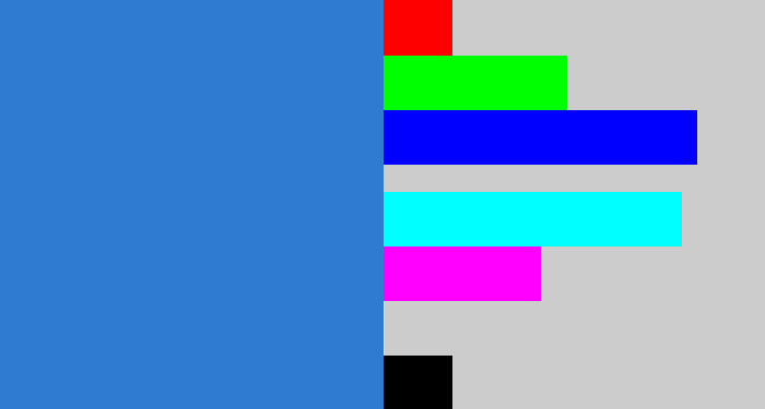 Hex color #2f7bd1 - windows blue
