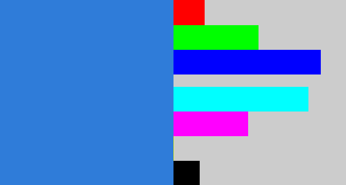 Hex color #2f7cd9 - windows blue