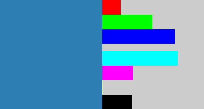 Hex color #2f7eb4 - bluish