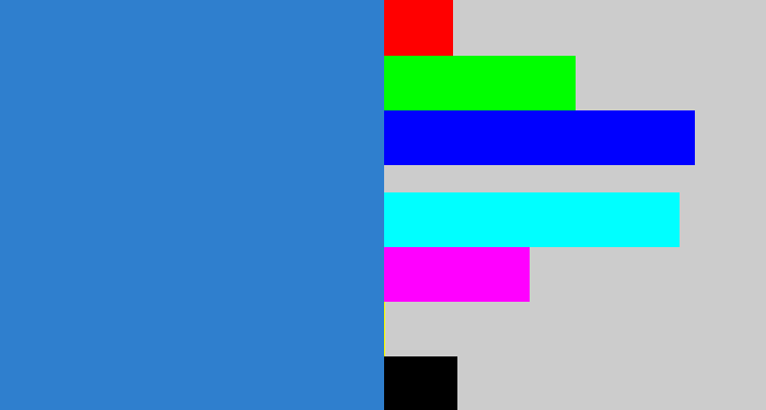Hex color #2f7fce - windows blue
