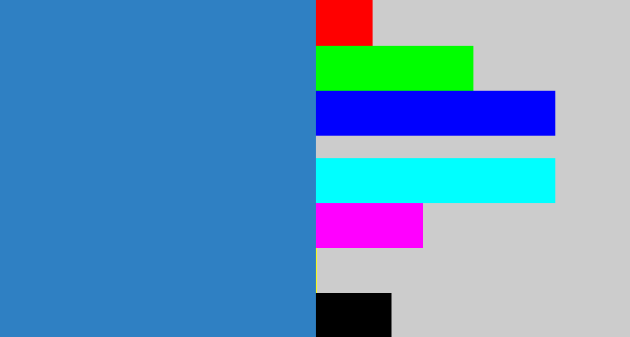 Hex color #2f80c3 - windows blue