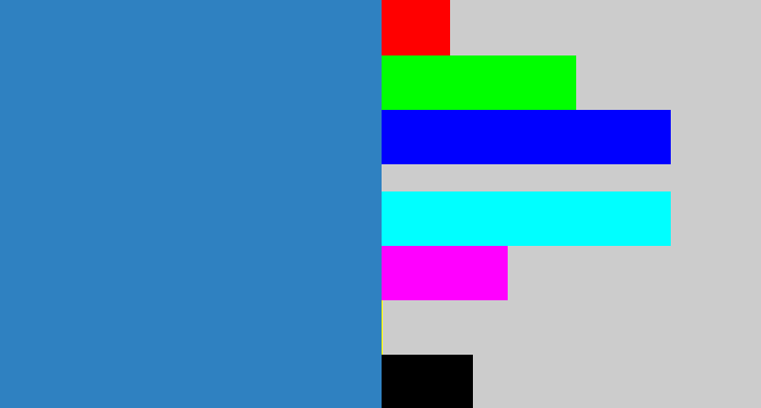 Hex color #2f81c1 - windows blue