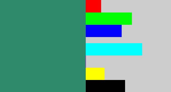 Hex color #2f8a6b - viridian