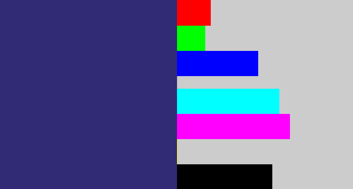 Hex color #312a75 - dark slate blue