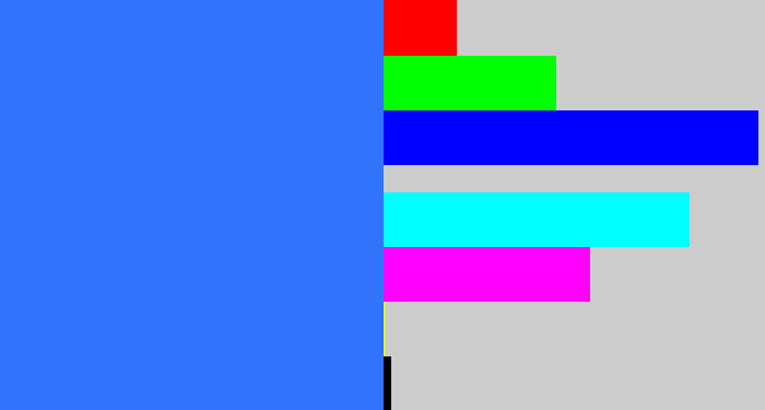 Hex color #3174fb - lightish blue