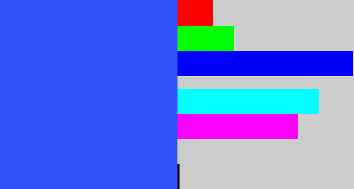 Hex color #3251fd - azul