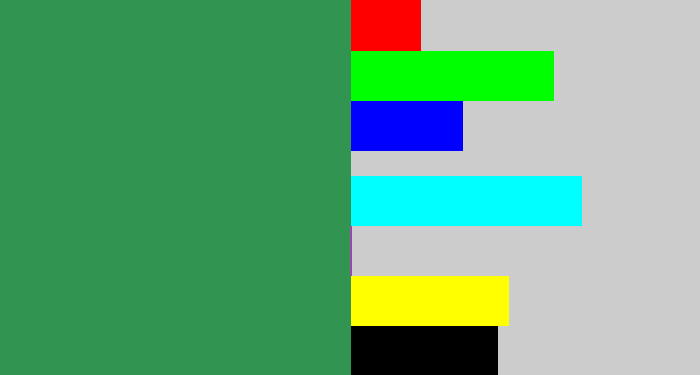 Hex color #329451 - medium green