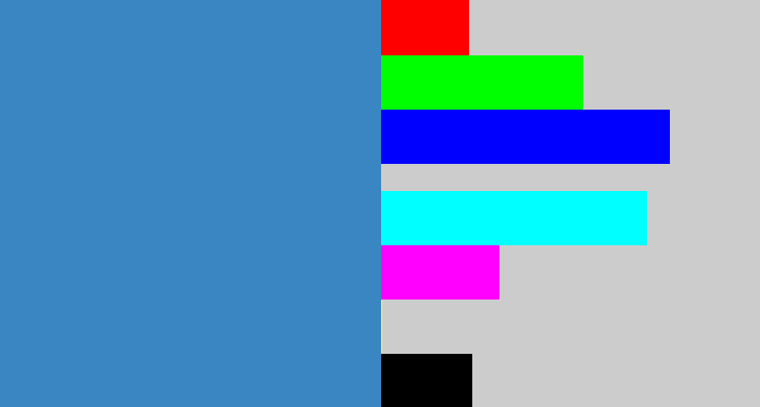 Hex color #3a86c3 - windows blue