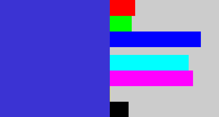 Hex color #3b33d3 - blurple