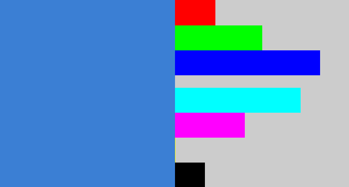 Hex color #3b7fd4 - windows blue