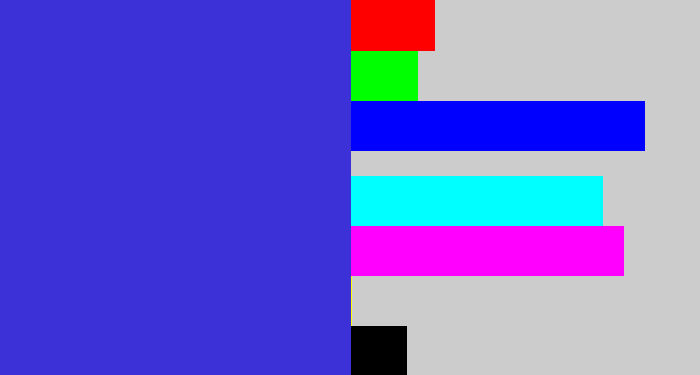 Hex color #3c30d7 - blurple