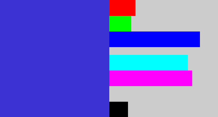 Hex color #3c32d4 - blurple