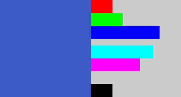 Hex color #3c59c2 - medium blue