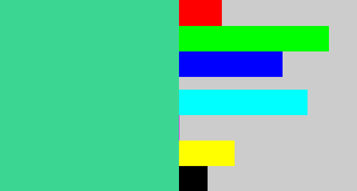 Hex color #3cd693 - weird green