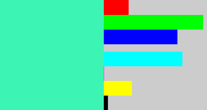 Hex color #3cf5b4 - greenish cyan