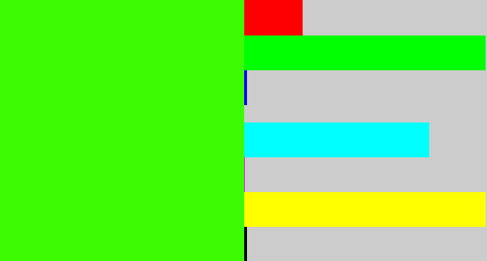 Hex color #3dfc02 - poison green