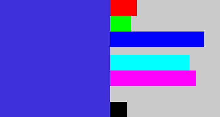 Hex color #3e31da - blurple