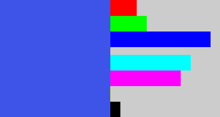 Hex color #3e54e8 - warm blue