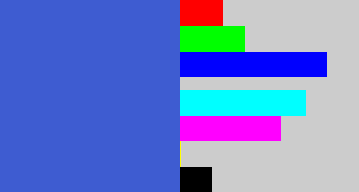 Hex color #3e5cd1 - warm blue