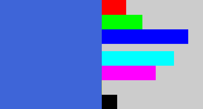 Hex color #3e65d8 - warm blue