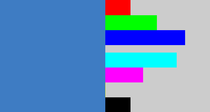 Hex color #3e7cc3 - windows blue