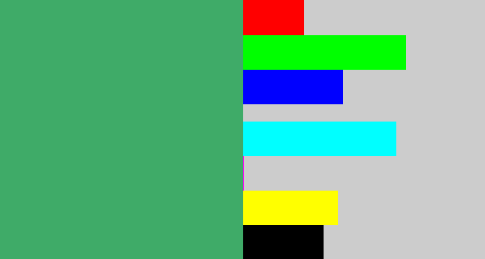 Hex color #3fab68 - greenish
