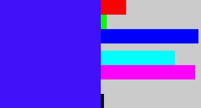 Hex color #4010f8 - blue/purple