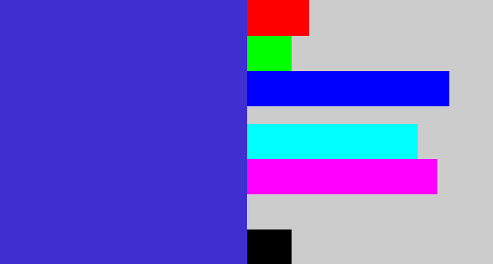 Hex color #402fd0 - blurple