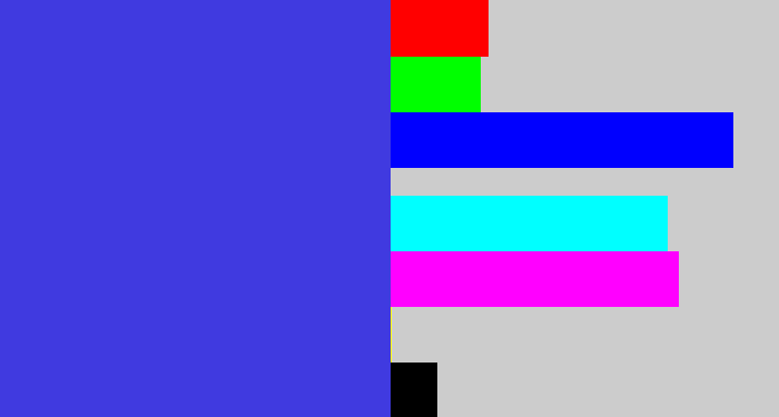 Hex color #403ae0 - blurple