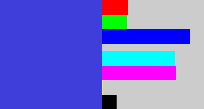 Hex color #403edb - blurple