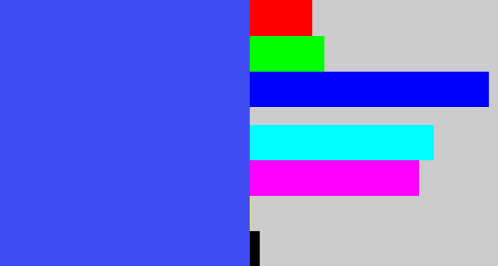 Hex color #404df4 - warm blue