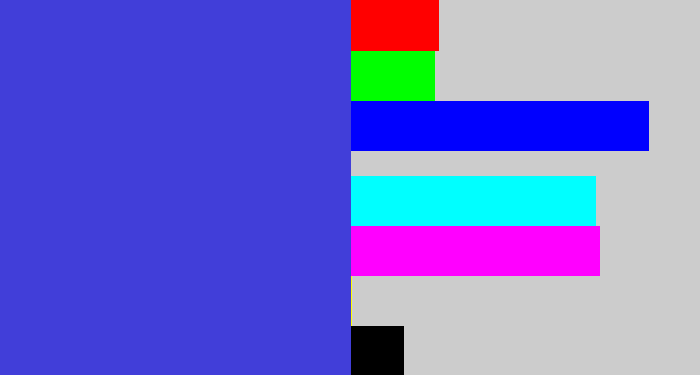 Hex color #413ed9 - blurple
