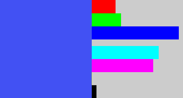 Hex color #4251f3 - warm blue