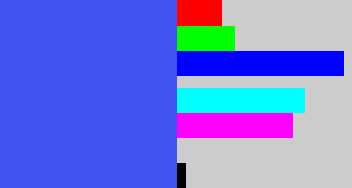 Hex color #4253f1 - warm blue