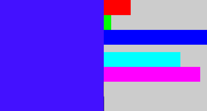 Hex color #4311ff - blue/purple