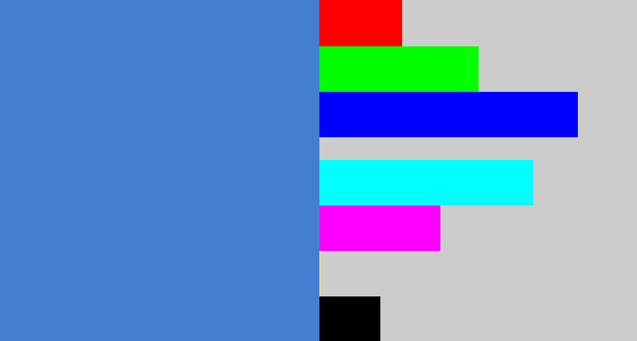 Hex color #437fce - windows blue