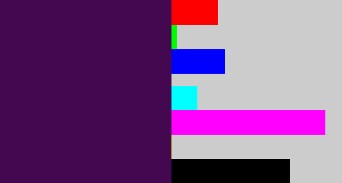 Hex color #440850 - deep violet
