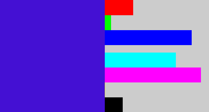 Hex color #4410d3 - violet blue