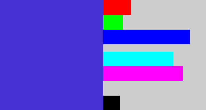 Hex color #4430d5 - blurple