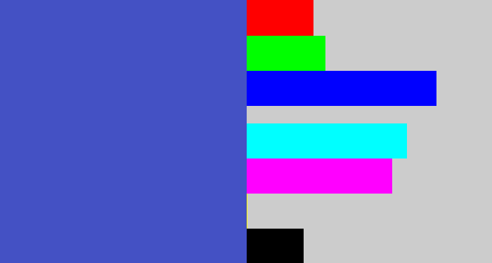 Hex color #4451c4 - warm blue