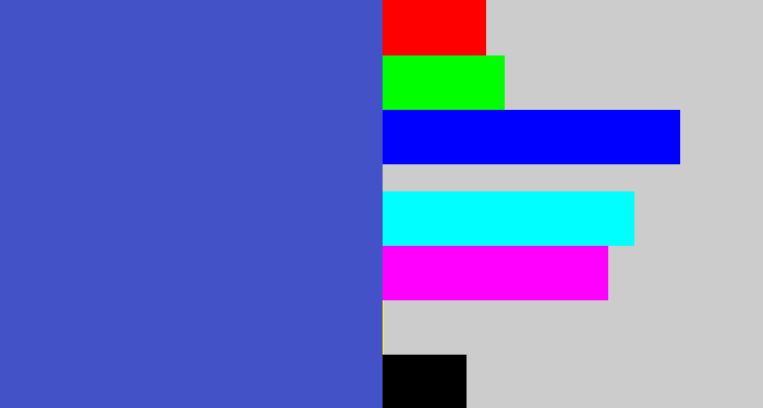 Hex color #4452c8 - warm blue
