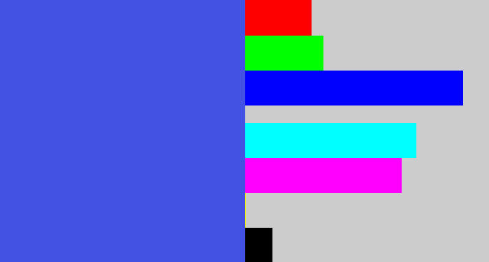 Hex color #4452e3 - warm blue
