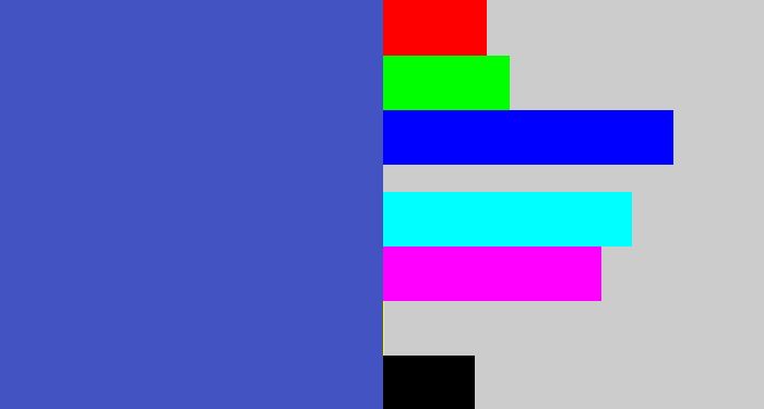 Hex color #4453c2 - warm blue