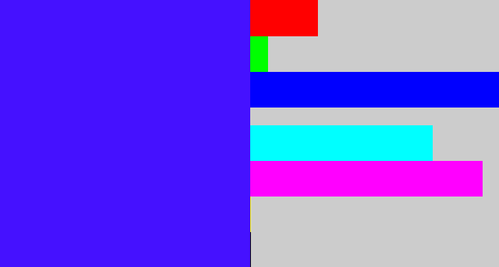Hex color #4511ff - blue/purple