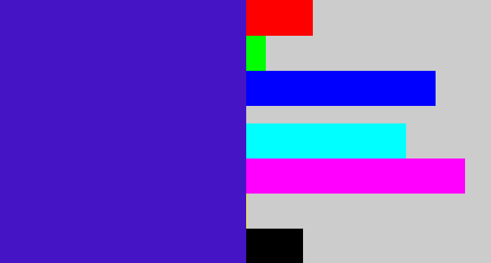 Hex color #4515c5 - violet blue